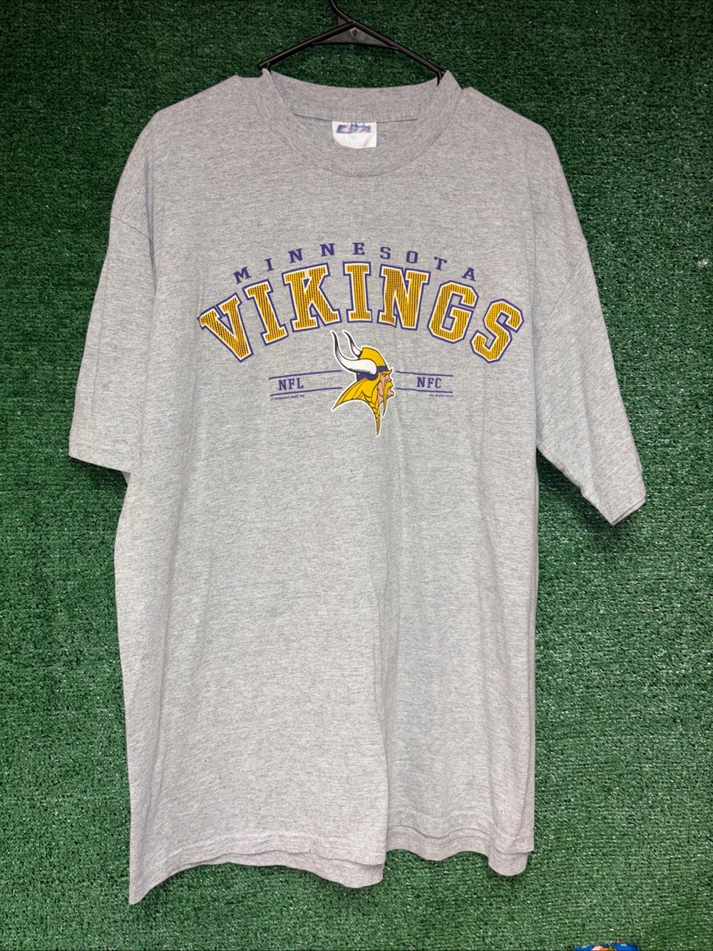 vintage Y2K Minnesota Vikings Gray CSA Shirt XL. CSA tag NFL